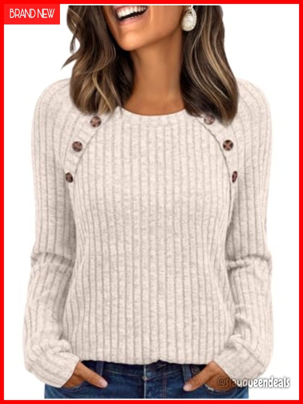 LILLUSORY Womens Long Sleeve Crew Neck Tunic Top Blouse